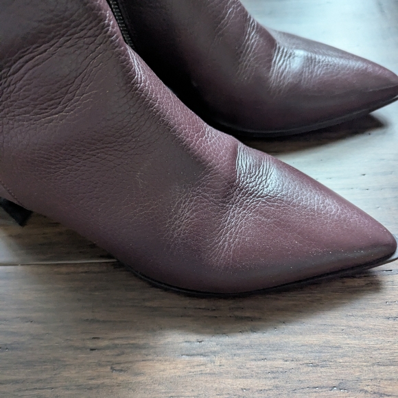 Everlane Burgundy Heeled Boss Boots - Picture 3 of 4